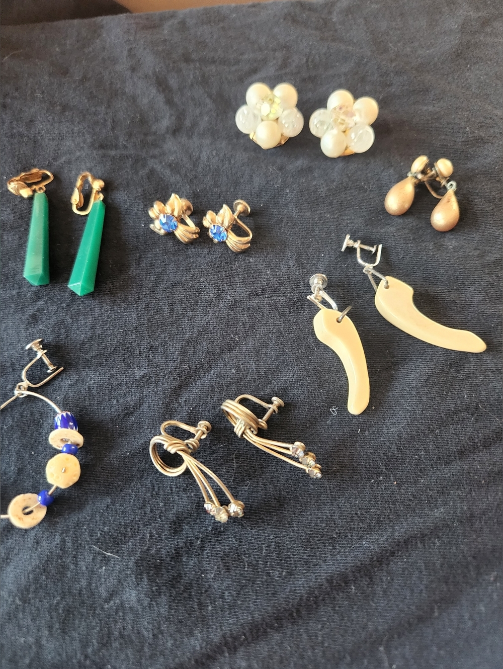 SALE! Vintage Clip On Earrings Bundle Lot